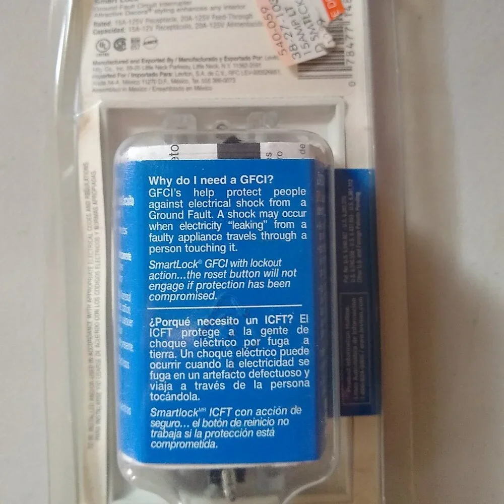 Leviton Smart Lock GFCI #8598 – White